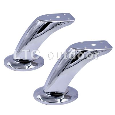 ﹊∏ 9.5/12CM Metal Furniture Support Leg Steel Leveling Foot For Sofa Chairs Cabinet Wardrobe Bed Leg Rubber Protector Pad Hardware