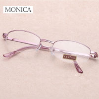 Women Metal Alloy Half Frame Reading Glasses Retro Anti-fatigue High Quality Purple Presbyopic Glasses Diopter +1.0 To +4.0 очки Fashion glasses