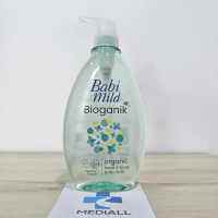 Babi Mild Bioganik Organic Head&amp;Body Baby Bath 800 ml เบบี้มายด์ เจลอาบน้ำและสระผม สูตรไบโอแกนิก 800 มล. แพ๊กเกจใหม่!!