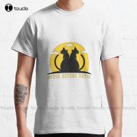 Gatos Before Vatos, Cute Funny Cat For Cat Lovers. Classic T Shirt Custom Aldult Teen Unisex Digital Printing Tee Shirts Xs 5Xl XS-6XL