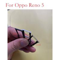 ขาตั้งสำหรับ OPPO ถาดใส่ซิมใหม่1ชิ้น Reno5ผู้ถือถาดใส่ซิมซิมการ์ด Reno 5เต้ารับตัวแปลงซ่อมแซมชิ้นส่วน LKT37124อะไหล่