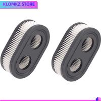 KLOMKZ 2PCS สีดำสีดำ ตลับกรองกรอง 593260 พลาสติกทำจากพลาสติก เครื่องตัดหญ้าตัดหญ้า อุปกรณ์เสริมเครื่องยนต์ เครื่องทำความสะอาดอากาศ สวนในสวน