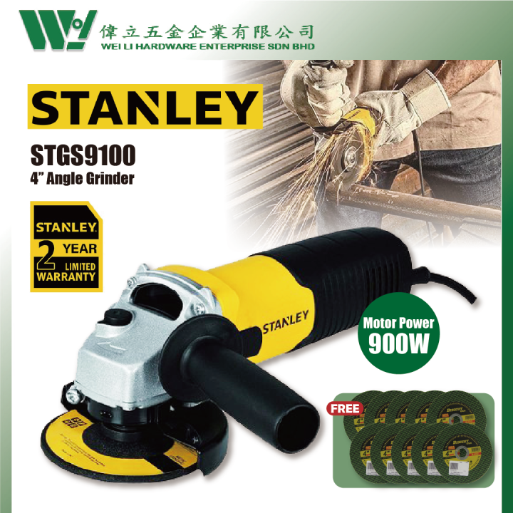 STANLEY STGS9100 900W 4" Angle Grinder / stanley angle grinder mesin