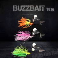 เหยื่อบัสเบท Buzz Bait ใบเคาะ 14.7g เหยื่อใบพัด เหยื่อใบพัดชะโด เหยื่อใบเคาะ เหยื่อชะโด เหยื่อตกปลาชะโด เหยื่อปลอมตกชะโด R45