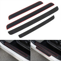 Universal 104cm 90cm Car Trunk Door Sill Plate Protector Rear Bumper Guard Rubber Mouldings Pad Trim Cover Strip Car Styling