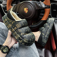 Fashion Mens Home Slippers Winter Plush Warm Sandals for Men Waterproof Rubber Slippers Light Soft Comfort Designer Slides G32