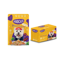 Moochie มูชี่ อาหารเปียกสำหรับสุนัข รสตับไก่ผสมแครอท 85 g. x 12 ซอง