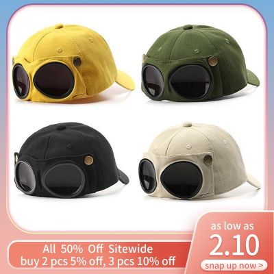 【YF】▤♤  Kids Aviator Hat Children Sunglasses Baseball Cap Boys Fashion Personality Sunbonnet Outdoor Visors gorras casquette