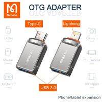 [HOT TALQQQWWEGE 583] Mcdodo USB เพื่อสายฟ้า Type C OTG อะแดปเตอร์สำหรับ iPhone 13 12 iPad แฟลชไดรฟ์ Xiaomi หัวเว่ยโทรศัพท์แท็บเล็ตการขยายตัวแปลงข้อมูล