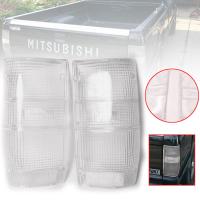 ฝาไฟท้าย ฝาครอบไฟท้าย รุ่น มิตซูบิขิ ไซโคลน MITSUBISHI CYCLONE L200 ปี 1987 - 1994 สีขาว 2 ชิ้น