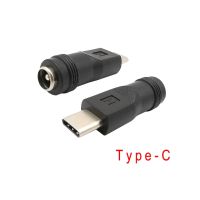 Dc ขั้วต่ออะแดปเตอร์ไฟ Type-C Usb ชายเป็น5.5x2ตัวแปลงแจ็คตัวเมีย1มม. สำหรับโทรศัพท์พีซีโน้ตบุ๊ก