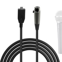 GEEKRIA สายไมโครโฟนสมดุล USB XLR หญิงเพื่อพิมพ์-C สายไมโครโฟน (10ฟุต/3เมตร) เข้ากันได้กับ K688 Fifine AM8ขยาย MV7 Shure,ATR2100x ATH (สีดำ)