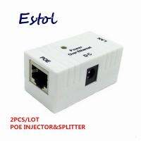 Putih 2 Pcs/Banyak RJ45 Konektor POE Injector Power Over Ethernet Adapter Switch untuk Ip Kamera IP Phone Adaptor Gratis Pengiriman