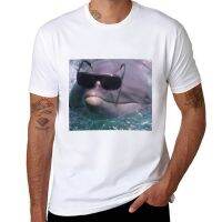 ❦ஐ☇ New its a dolphin WITH SUNGLASSES T-Shirt custom t shirts design your own man clothes sports fan t-shirts Mens t-shirt