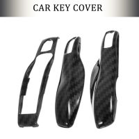 3Pcs คาร์บอนไฟเบอร์สี FOB Remote Key Case Shell สำหรับ Porsche Boxster Cayman 911 Panamera Cayenne Macan รถ Key Accessorie