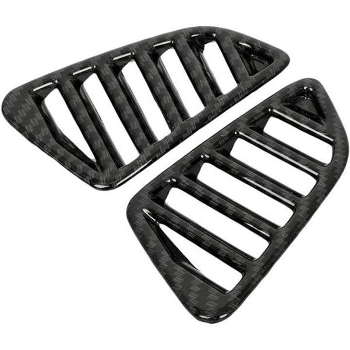 for-nissan-navara-np300-2015-2020-carbon-fibre-abs-car-air-conditioner-ac-outlet-vent-frame-cover-trim-accessories-5pcs