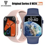 ZZOOI New W28 Max Smart Watch Series 8 Bluetooth Call Smartwatch Custom Dial Wireless Charging Men Women Smartwatch Siri NFC PK W28Pro