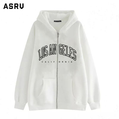 ASRV เสื้อฮู้ดชาย เสื้อมีฮู้ดผู้ชาย hoodie เสื้อกันหนาว ผู้ชาย เสื้อสเวตเตอร์มีซิปใหม่สำหรับผู้ชายและผู้หญิง,เสื้อกันหนาวโค้ทพิมพ์ลายแคลิฟอร์เนีย