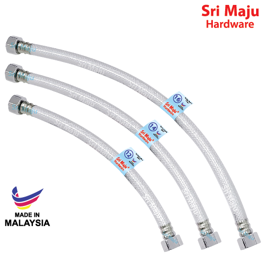 MAJU Quality Flexible Pressure Hose Pipe for Water Heater Basin Faucet Sink  Tap Connector Pipe ½” Thread Paip Air Sinki | Lazada