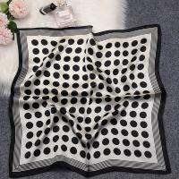 The latest 2022  tied with bow tie streamers various multi-purpose 90*90CM  top silk small scarf kerchief Boys Clothing