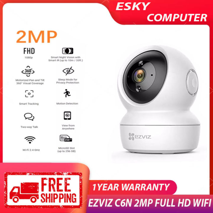 EzViz C6N 2mp Smart Wi-Fi Pan & Tilt Camera | Lazada PH