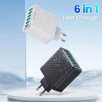 Olaf USB Charger 6พอร์ตอะแดปเตอร์ศัพท์มือถือ Quick Charge 3.0 6 In 1 Wall Power Fast Charger สำหรับ 14 13 Samsung Xiaomi