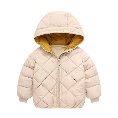 Childrens Cotton-padded Clothes  Autumn And Winter New Fashion Clothinng Unisex Baby Hooded Parka Boys Clothes Down Jacket