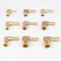 1/8" 1/4" 3/8" NPT Male x 3/16" 5/16" Hose Barbed Tail Elbow Brass Fuel Fittings Connectors Adapters 229 PSI Valves