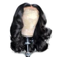 Medium length curly ripple synthetic hair wig headgear