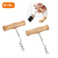 Wine Opener With Handle Screw Beer Bar Wood Corkscrew New