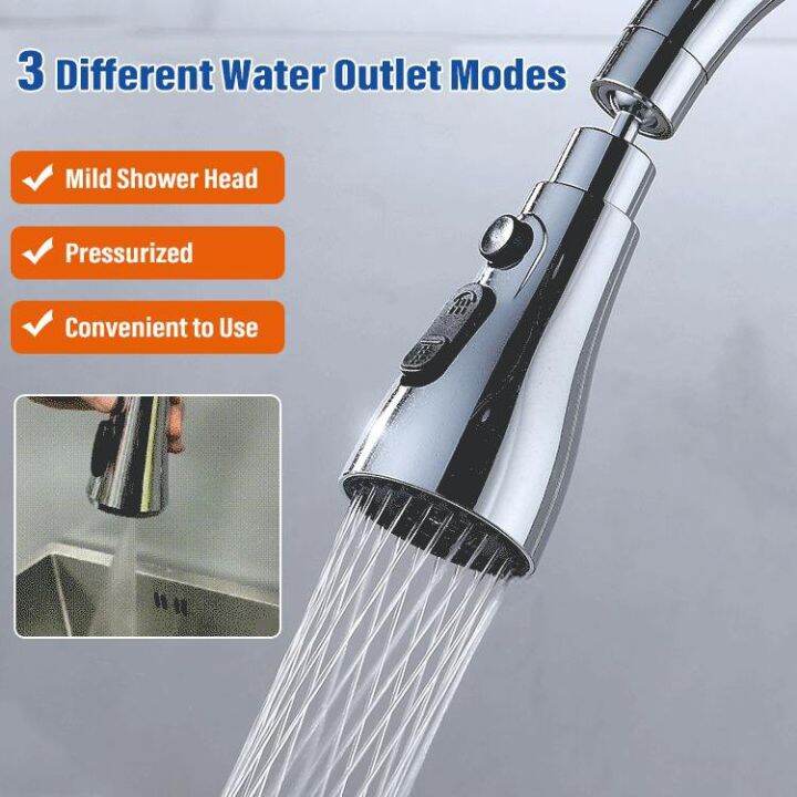 coolrich Kitchen Faucet Extender Tap Head Adjustable Faucet Nozzle ...