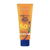 P.O. Care ALOE Moisturizing SUN Block Lotion SPF50 PA+++ Face &amp; Body 115ml. พีโอ แคร์ อโล มอยส์เจอร์ไรซิ่ง ซันบล็อค