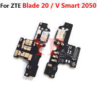 Untuk ZTE เบลด20สมาร์ท V 1050 2050 USB Mengecas พอร์ต Dok ปลั๊ก Penyambung Lembaga สายเคเบิลงอได้