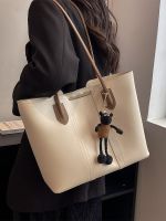 Large-capacity bags new trendy high-end shoulder bag womens bag fashion work commuting bag texture tote bag 【QYUE】