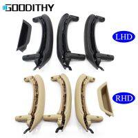 LHD RHD Interior Black Beige Door Armrest Pull Handle Leather Cover Set Assembly Replacement For BMW X3 X4 F25 F26 2010-2016