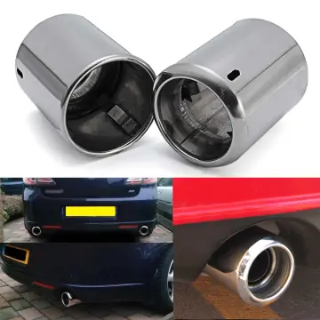 Vehicle Car Stainless Steel Exhaust Tail Muffler Tip Pipe 80MM For Mazda C-X5
