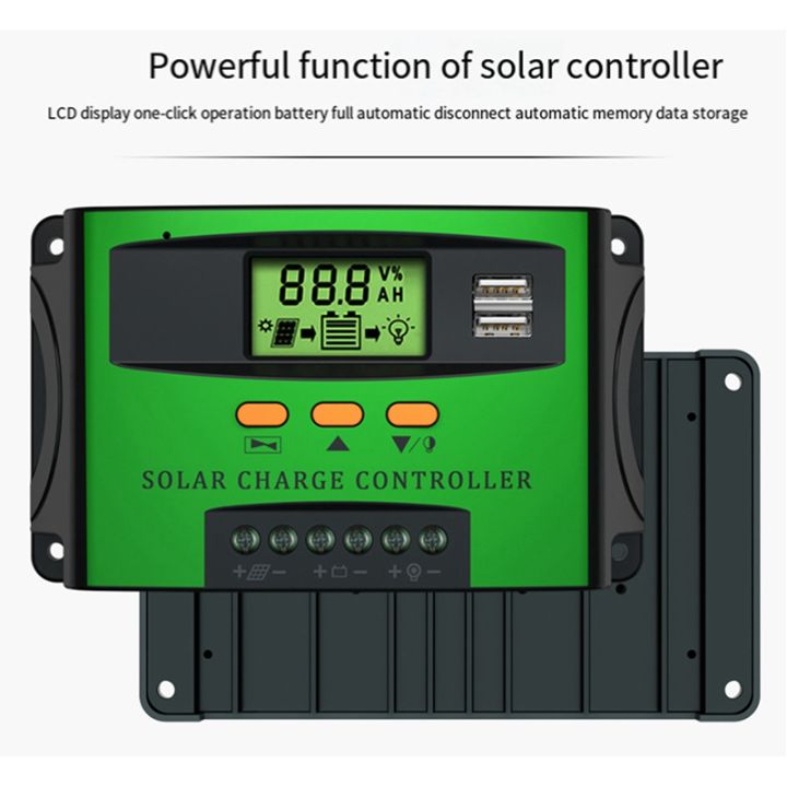 1-pcs-30a-pwm-solar-charge-controller-abs-aluminum-12v-24v-auto-adapting-lead-acid-lithium-battery-charging-for-solar-panel-regulador