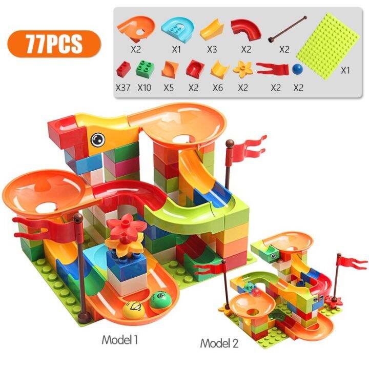 77-308pcs-marble-race-run-big-block-compatible-city-building-blocks-funnel-slide-blocks-diy-big-bricks-toys-for-children-gift