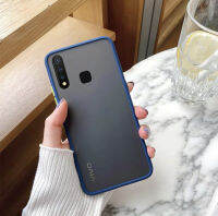 Case Vivo Y19 เคสวีโว่ เคสกันกระแทก ปุ่มสีผิวด้าน ขอบนิ่มหลังแข็ง