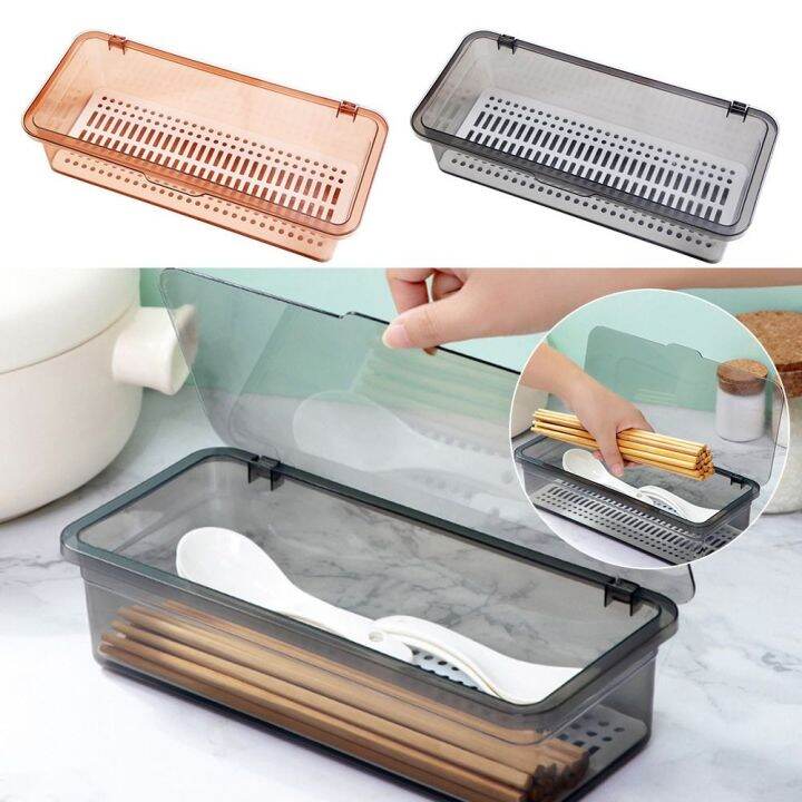 TU3Y Makeup Bins Storage Spoon And Fork Drainer Cutlery Holder and