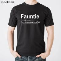 Funtie Definition Aunt Black Tee Top Men T Shirt Vintage Funny Funtie Letter T-Shirt MenS Casual Streetwear 【Size S-4XL-5XL-6XL】