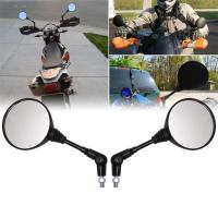 Motorcycle Modified Rearview Mirror Folding 650 Side Mirror Rearview Mirror 360 Degree Rotation Anti-fall Round Mirror Mirrors