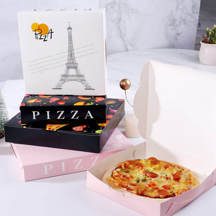Disposable pizza packing box 6/7/8/9/10/12 inch pizza box takeaway pizza box pizza packaging
