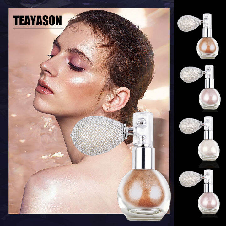 แททตี้💋【ขายดี】💋TEAYASON ผงเพชรถุงแป้งแวววาวแบบผงน้ำหอมผงสีสันสำหรับตก ...