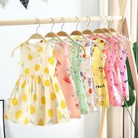 COD SDFGERGERTER Summer girls dress cotton princess dress baby girl nightdress baby casual skirt