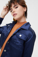 Hamburger studio Satin Cropped Jacket ( kt0106 )