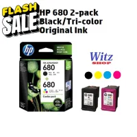 หมึกแท้  HP680,  แพ็คคู่   Black &amp; Tri-colorInk Cartridges #หมึกปริ้นเตอร์  #หมึกเครื่องปริ้น hp #หมึกปริ้น   #หมึกสี #ตลับหมึก