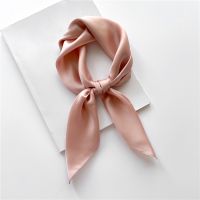 【CC】❒►  2022 Silk Scarf 70cm Neck Tie Female Hair Hand  Wrist Foulard Headkerchief Shawl Wrap Bandana New