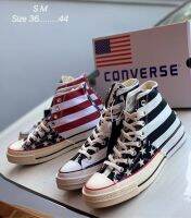 Converse  ชายธงชาติอเมริกา ปี 90 มือ 1 ลายนี้มือ 1 แทบจะไม่มีเลย หายากมากๆๆครับ รุ่นคลาสสิค เหมาะสำหรับผู้หญิงและผู้ชาย Sale50% อุปกรณ์