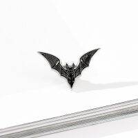 Bat Enamel Pin Alternative Goth Fashion Witchy Style Halloween Gift Spooky Lapel Jewelry Accessory